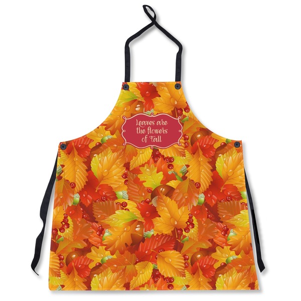 Custom Fall Leaves Apron Without Pockets