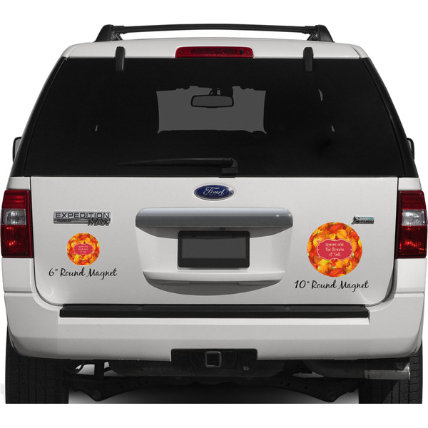 Fall Leaves Personalized Car Magnets on Ford Explorer