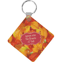 Fall Leaves Diamond Plastic Keychain