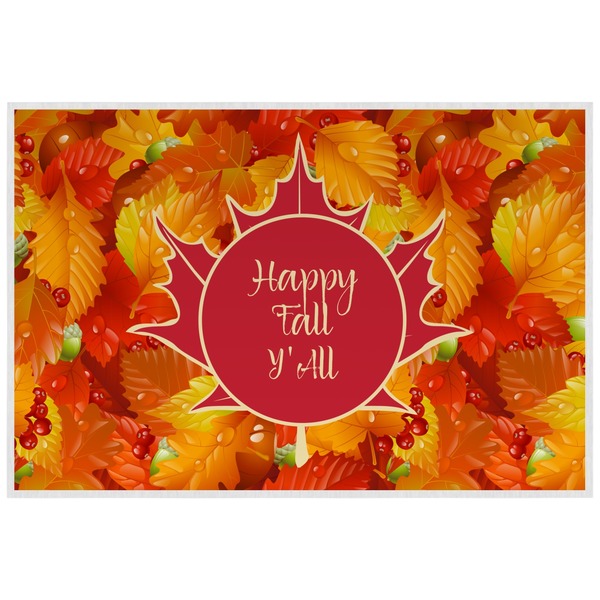 Fall Leaves Personalized Placemat (Back)
