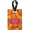 Fall Leaves Plastic Luggage Tag - Rectangular