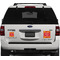 Fall Leaves Personalized Square Car Magnets on Ford Explorer
