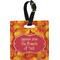 Fall Leaves Plastic Luggage Tag - Square