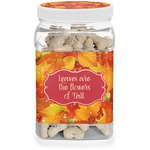 Fall Leaves Dog Treat Jar