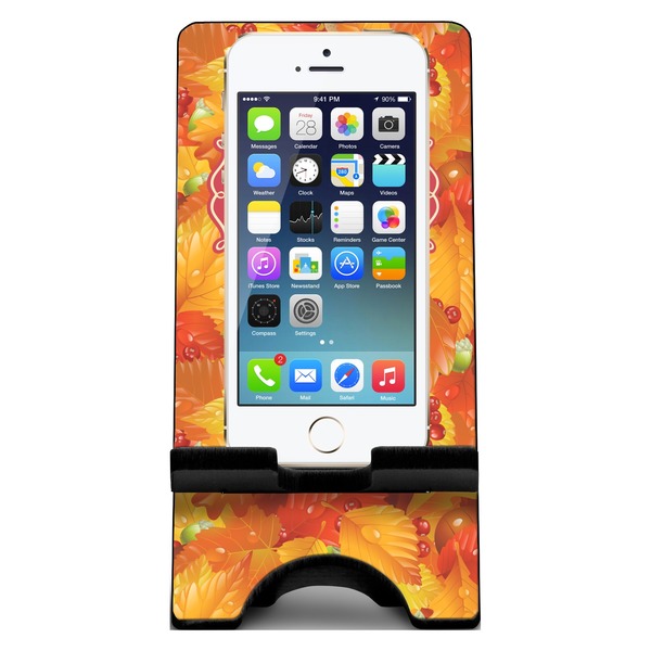 Fall Leaves Phone Stand w/ Phone