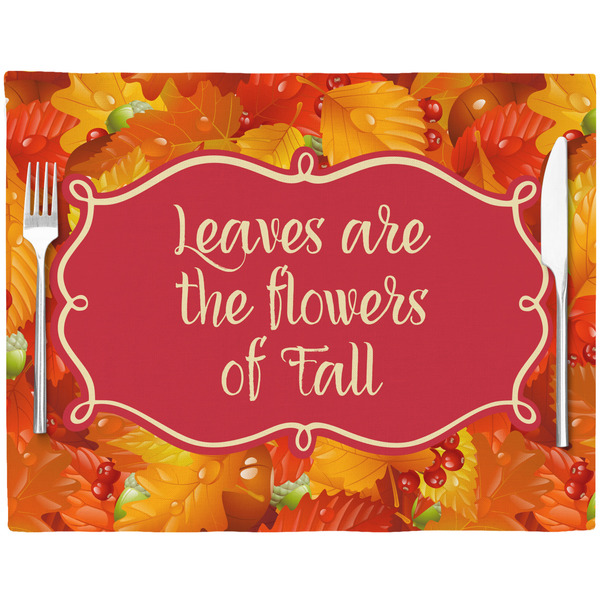 Fall Leaves Placemat with Props