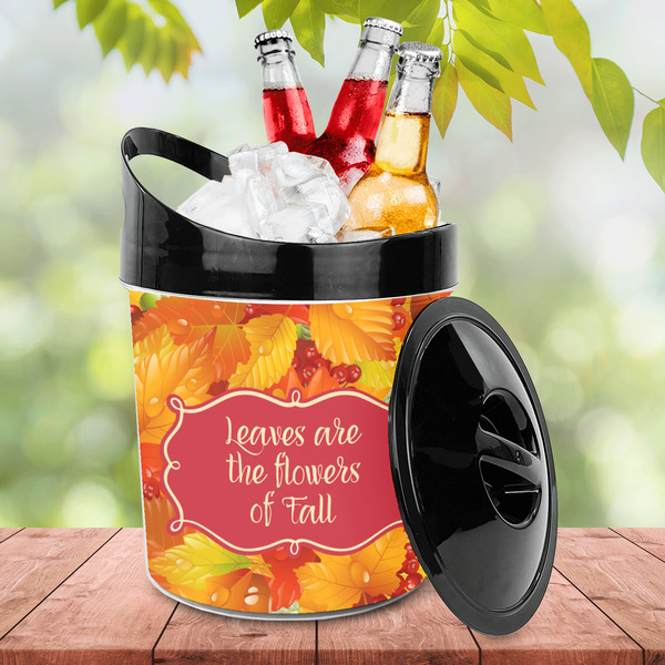 Fall Leaves Plastic Ice Bucket - LIFESTYLE