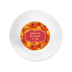 Fall Leaves Plastic Party Appetizer & Dessert Plates - 6"