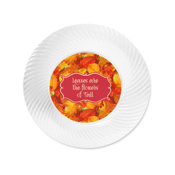 Fall Leaves Plastic Party Appetizer & Dessert Plates - Approval