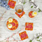 Fall Leaves Plastic Party Appetizer & Dessert Plates - In Context