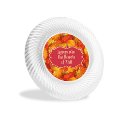 Fall Leaves Plastic Party Appetizer & Dessert Plates - 6"