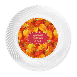 Fall Leaves Plastic Party Dinner Plates - 10"