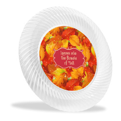 Fall Leaves Plastic Party Dinner Plates - 10"