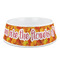 Fall Leaves Plastic Dog Bowl - Medium