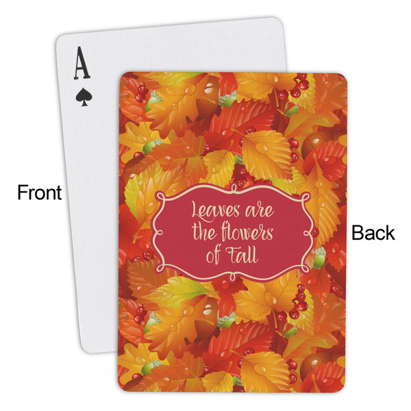 Fall Leaves Playing Cards - Approval