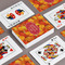 Fall Leaves Playing Cards - Front & Back View
