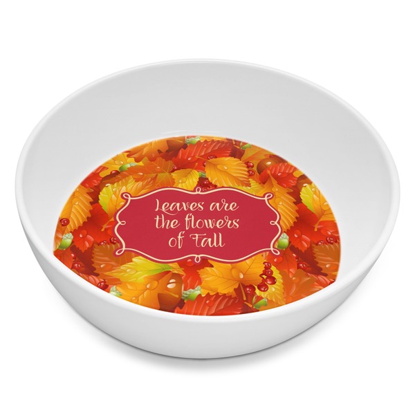Custom Fall Leaves Melamine Bowl - 8 oz