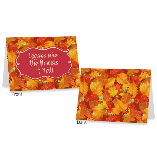 Fall Leaves Postcard - Front and Back
