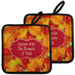Fall Leaves Pot Holders - Set of 2