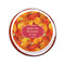 Fall Leaves Printed Icing Circle - Small - On Cookie