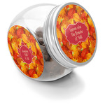 Fall Leaves Puppy Treat Jar