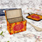 Fall Leaves Recipe Box - Full Color - In Context
