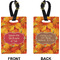 Fall Leaves Rectangle Luggage Tag (Front + Back)