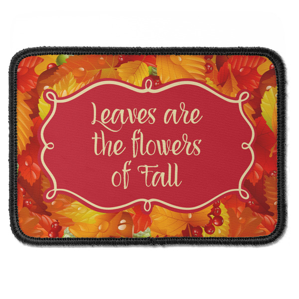 Custom Fall Leaves Iron On Rectangle Patch