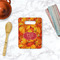 Fall Leaves Rectangle Trivet with Handle - LIFESTYLE