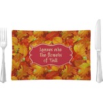 Fall Leaves Glass Rectangular Lunch / Dinner Plate
