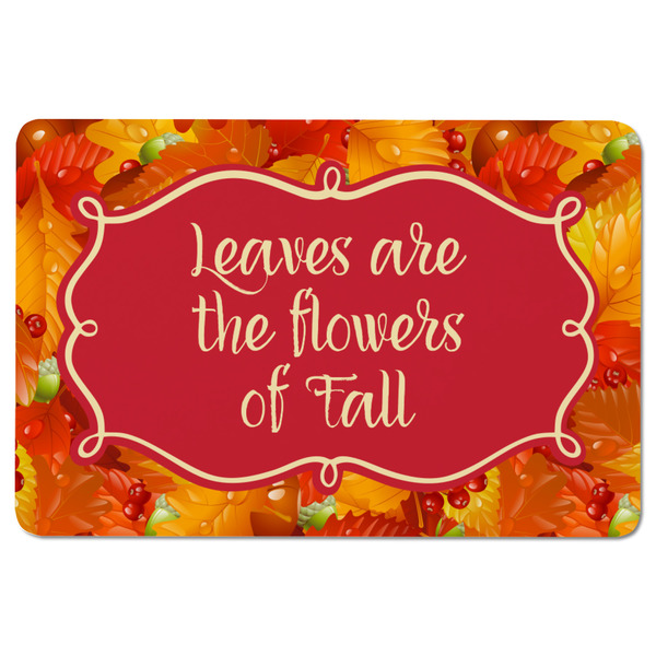 Fall Leaves Rectangular Fridge Magnet - FRONT