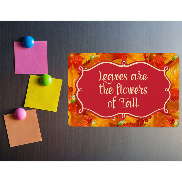 Fall Leaves Rectangular Fridge Magnet - LIFESTYLE