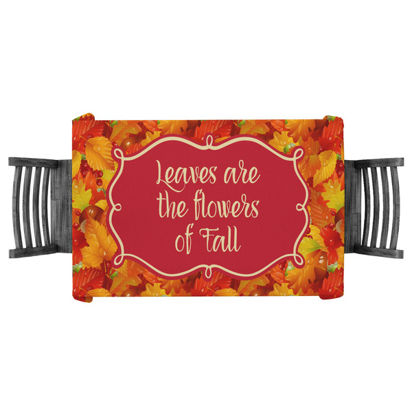 Custom Fall Leaves Tablecloth - 58"x58"