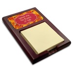 Fall Leaves Red Mahogany Sticky Note Holder
