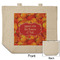 Fall Leaves Reusable Cotton Grocery Bag - Front & Back View