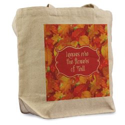 Fall Leaves Reusable Cotton Grocery Bag - Single