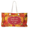 Fall Leaves Large Rope Tote Bag - Front View
