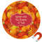 Fall Leaves Round Car Magnet