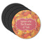 Fall Leaves Round Coaster Rubber Back - Main