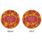 Fall Leaves Round Linen Placemats - APPROVAL (double sided)