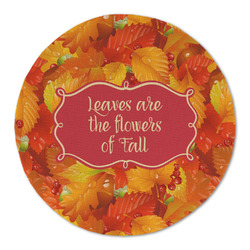 Fall Leaves Round Linen Placemat