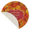 Fall Leaves Round Linen Placemats - Front (folded corner single sided)