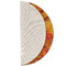 Fall Leaves Round Linen Placemats - HALF FOLDED (single sided)