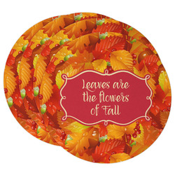 Fall Leaves Round Paper Coasters