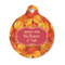 Fall Leaves Round Pet Tag