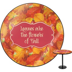 Fall Leaves Round Table