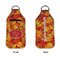 Fall Leaves Sanitizer Holder Keychain - Large APPROVAL (Flat)