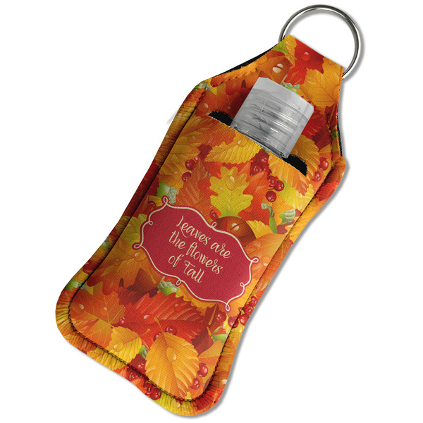 Fall Leaves Sanitizer Holder Keychain - Large in Case