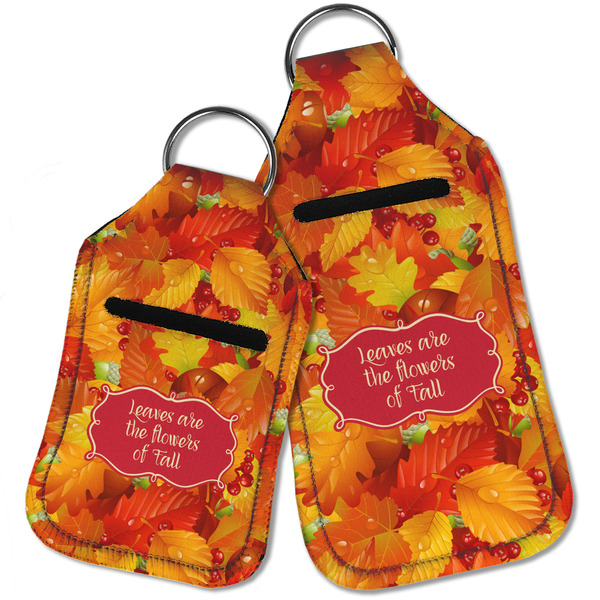 Fall Leaves Sanitizer Holder Keychain - Parent Main