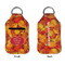 Fall Leaves Sanitizer Holder Keychain - Small APPROVAL (Flat)